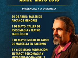 Actividades de Tarot , Psicomagia y Metagenealogia con  Christophe Richart Carrozza en Argentina