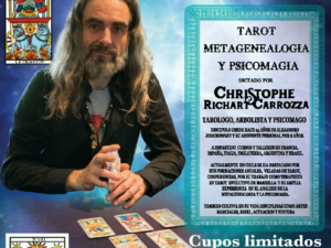 Curso de Tarot Evolutivo principiantes. Dos talleres intensivos mensuales por Christophe Richart Carrozza