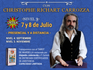 Actividades de Tarot , Psicomagia y Metagenealogia con  Christophe Richart Carrozza en Argentina