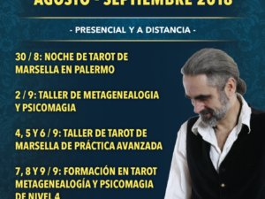 Actividades de Tarot , Psicomagia y Metagenealogia con  Christophe Richart Carrozza en Argentina